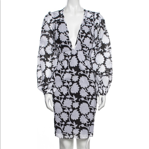 Banjanan Dresses & Skirts - NWT Banjanan Dora Dress in Shadow Bloom Black and White